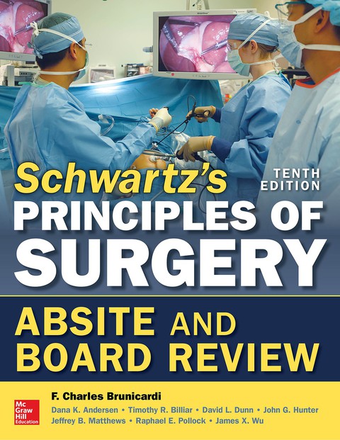 Cover image for book Schwartz's Principles of Surgery ABSITE and Board Review, 10/e