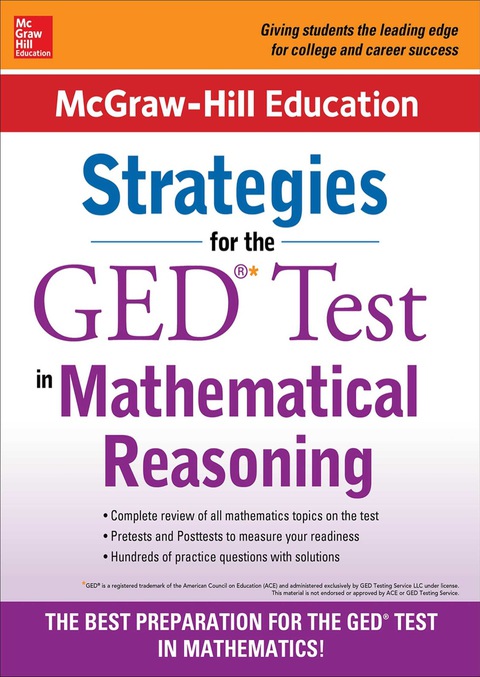 Cover image for book McGraw-Hill Education Strategies for the GED Test in Mathematical Reasoning