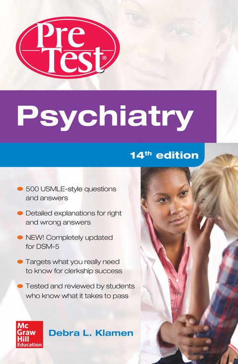 Cover image for book Psychiatry PreTest Self-Assessment And Review, 14th Edition