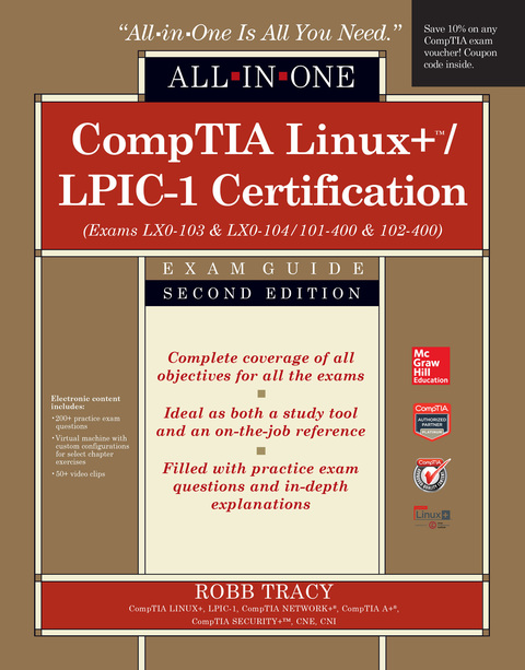 Cover image for book CompTIA Linux+/LPIC-1 Certification All-in-One Exam Guide, Second Edition (Exams LX0-103 & LX0-104/101-400 & 102-400)