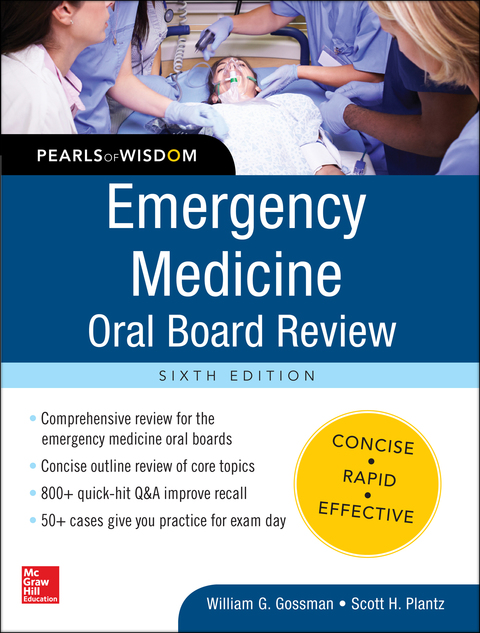 Cover image for book Emergency Medicine Oral Board Review: Pearls of Wisdom, Sixth Edition