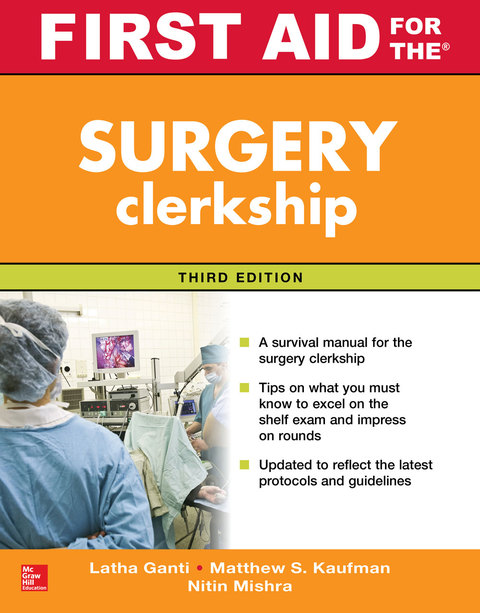 Cover image for book First Aid for the Surgery Clerkship, Third Edition