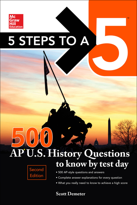 Cover image for book McGraw-Hill Education 500 AP US History Questions to Know by Test Day, 2nd edition