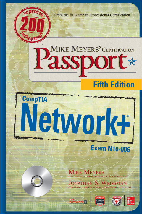 Cover image for book Mike Meyers CompTIA Network+ Certification Passport, Fifth Edition (Exam N10-006)