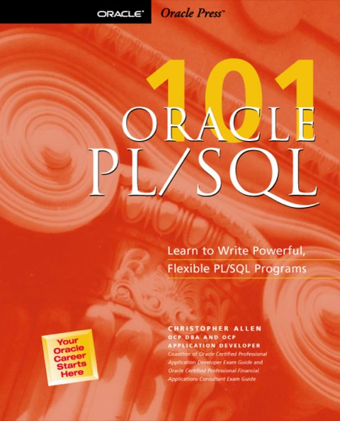Cover image for book ORACLE PL/SQL 101