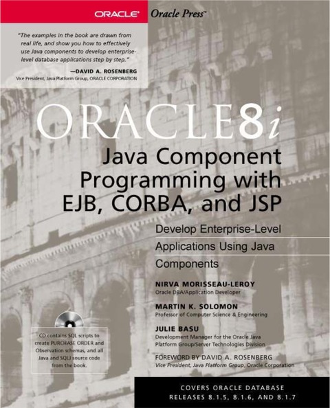 Cover image for book Oracle8i Java Component Programming With EJB, CORBA AND JSP