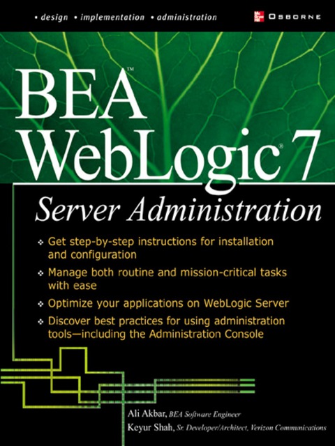 Cover image for book BEA WebLogic 7 Server Administration