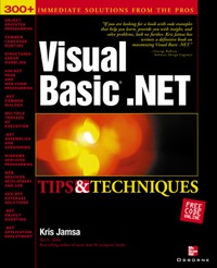 Cover image: Visual Basic .NET Tips & Techniques 1st edition 9780072223187