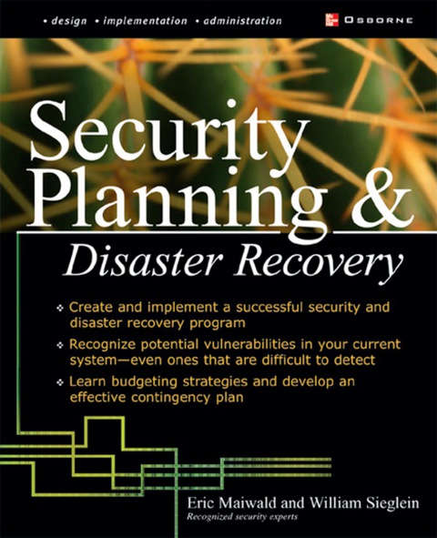 Cover image for book Security Planning and Disaster Recovery