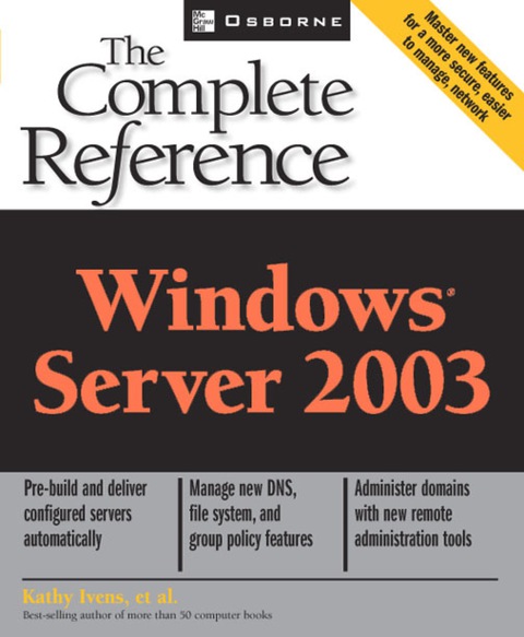 Cover image for book Windows Server 2003: The Complete Reference