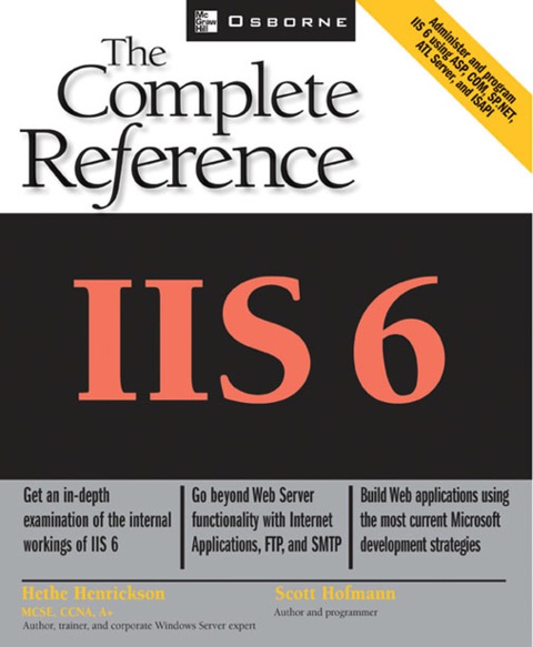 Cover image for book IIS 6: The Complete Reference