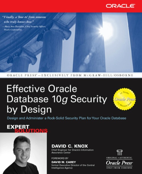 Cover image for book Effective Oracle Database 10g Security by Design