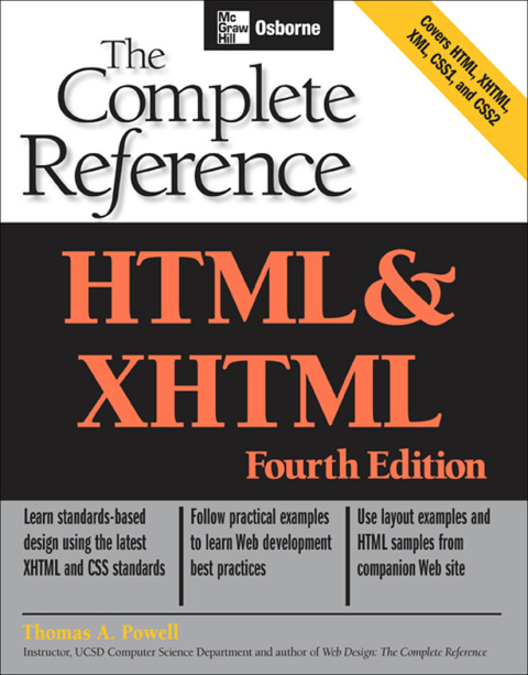 Cover image for book HTML & XHTML
