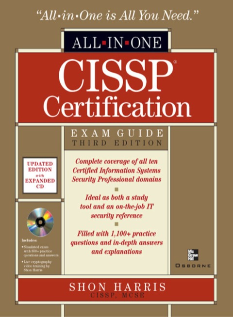Cover image for book CISSP All-in-One Exam Guide