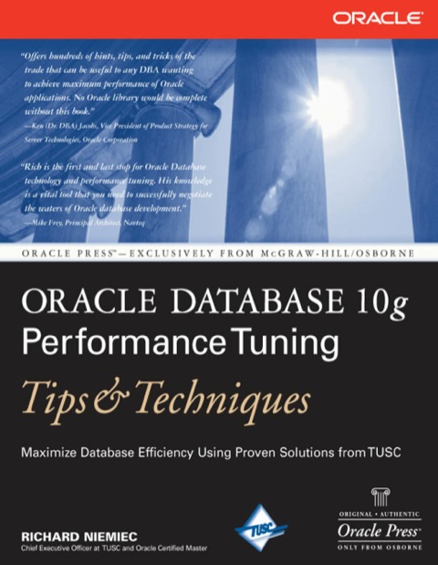 Cover image for book Oracle Database 10g Performance Tuning Tips & Techniques