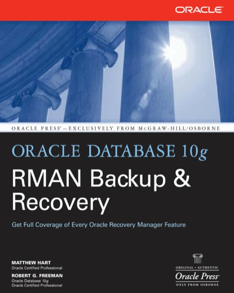 Cover image for book Oracle Database 10g RMAN Backup & Recovery