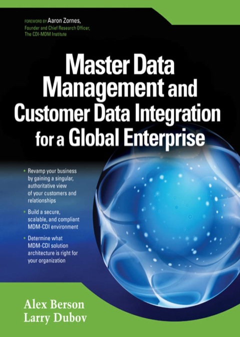 Cover image for book Master Data Management and Customer Data Integration for a Global Enterprise