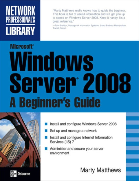 Cover image for book Microsoft Windows Server 2008: A Beginner's Guide