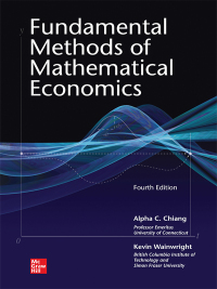 Fundamental Methods of Mathematical Economics 4th edition ...