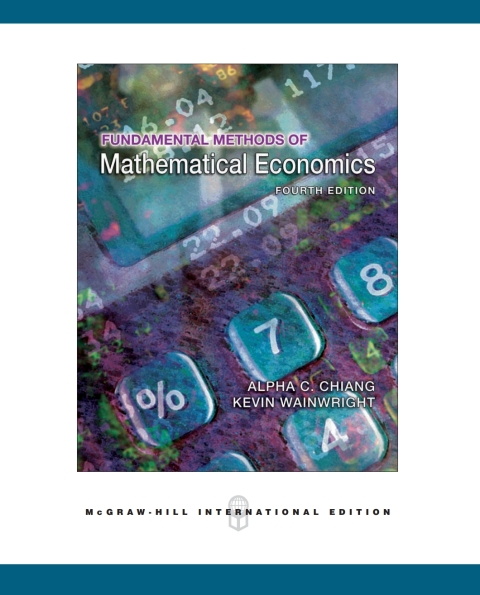 Fundamental Methods of Mathematical Economics