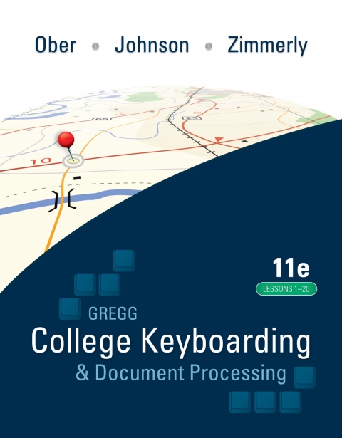 Cover image for book Gregg College Keyboarding & Document Processing (GDP); Lessons 1-20 text