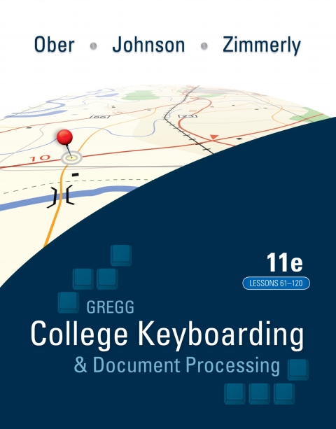 Cover image for book Gregg College Keyboading & Document Processing (GDP); Lessons 61-120 text
