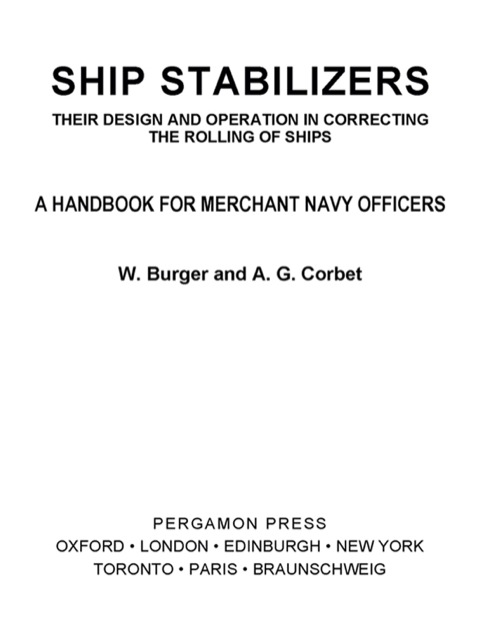Cover image for book Ship Stabilizers: A Handbook for Merchant Navy Officers