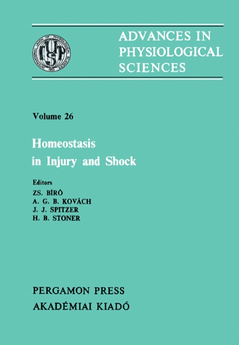 Cover image for book Homeostasis in Injury and Shock: Advances in Physiological Sciences