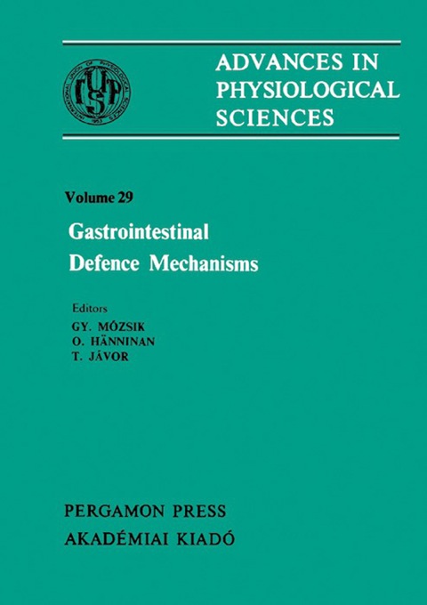 Cover image for book Gastrointestinal Defence Mechanisms: Satellite Symposium of the 28th International Congress of Physiological Sciences, Pécs, Hungary, 1980