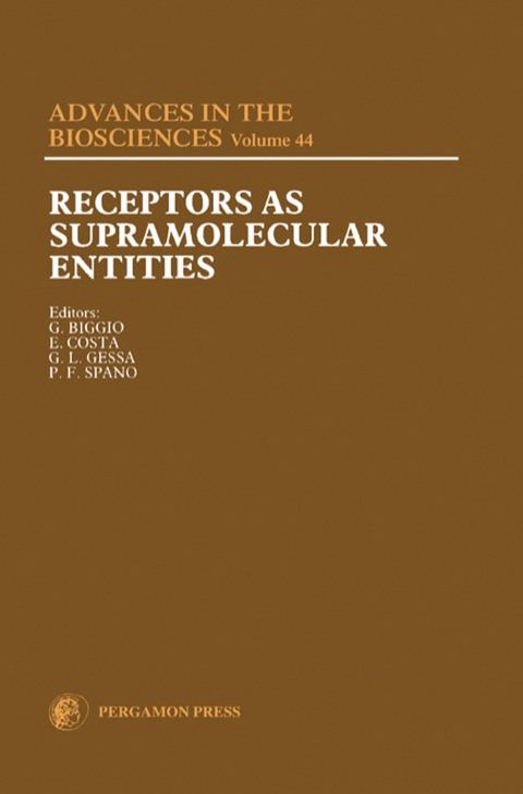 Cover image for book Receptors as Supramolecular Entities: Proceedings of the Biannual Capo Boi Conference, Cagliari, Italy, 7-10 June 1981