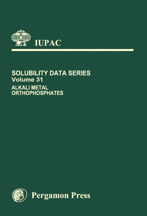 Cover image for book Alkali Metal Orthophosphates