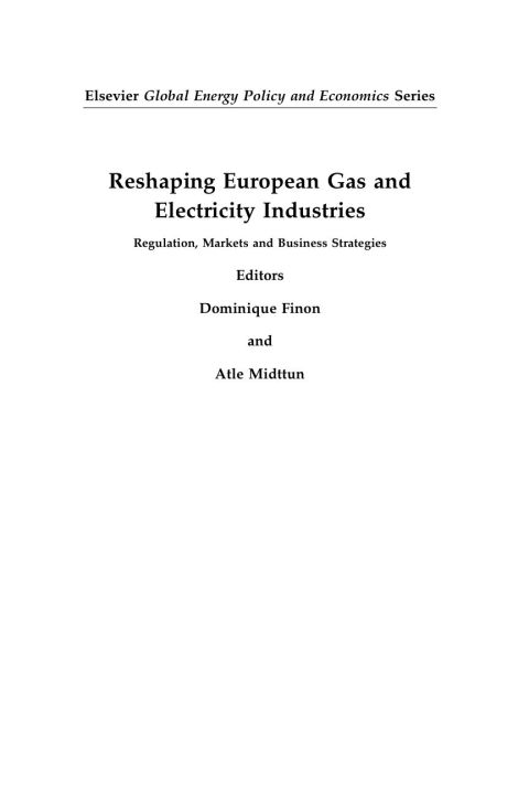 Cover image for book Reshaping European Gas and Electricity Industries