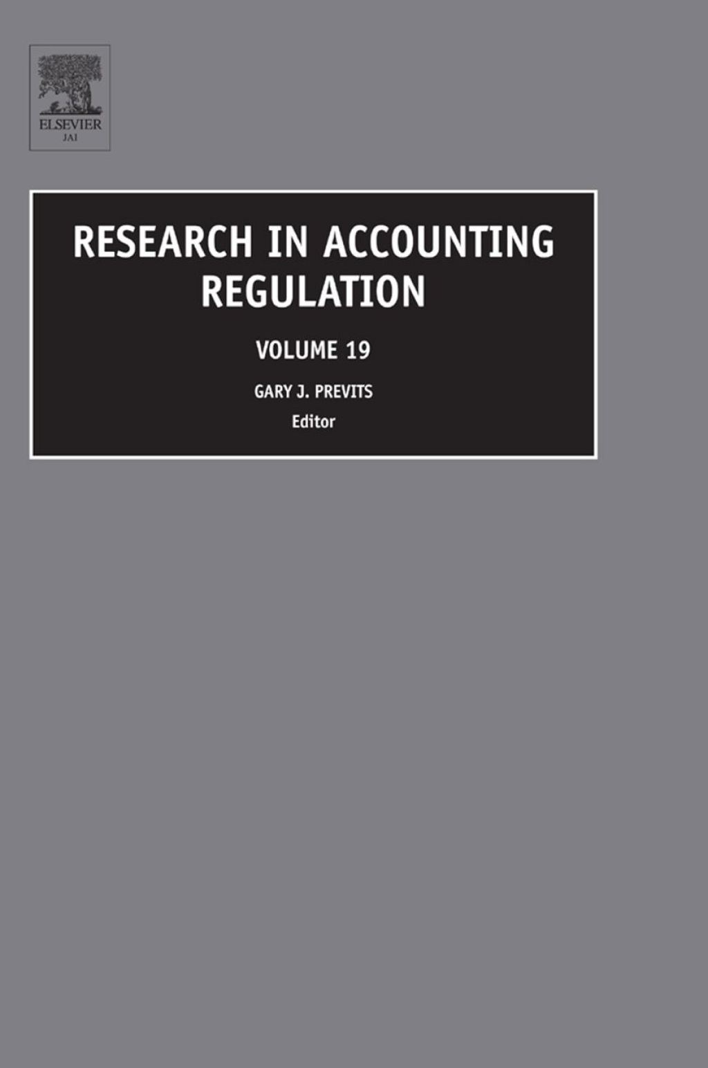 Research in Accounting Regulation (eBook) - Previts,  Gary; Robinson,  Tom