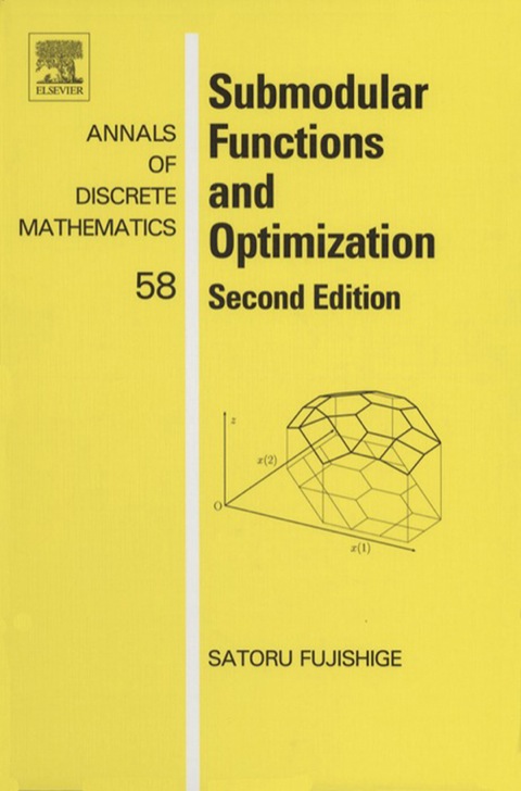 Cover image for book Submodular Functions and Optimization