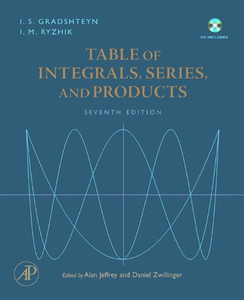 Cover image for book Table of Integrals, Series, and Products