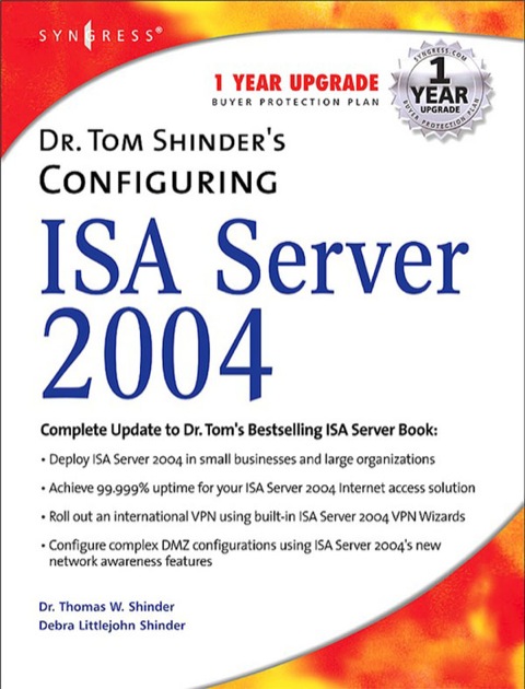 Cover image for book Dr. Tom Shinder's Configuring ISA Server 2004