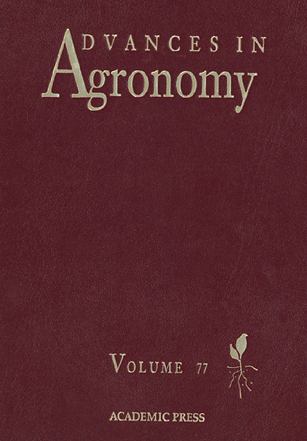 Reflowable Advances in Agronomy; $256.25
