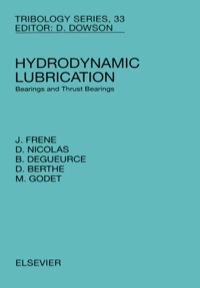 Titelbild: Hydrodynamic Lubrication 9780444823663