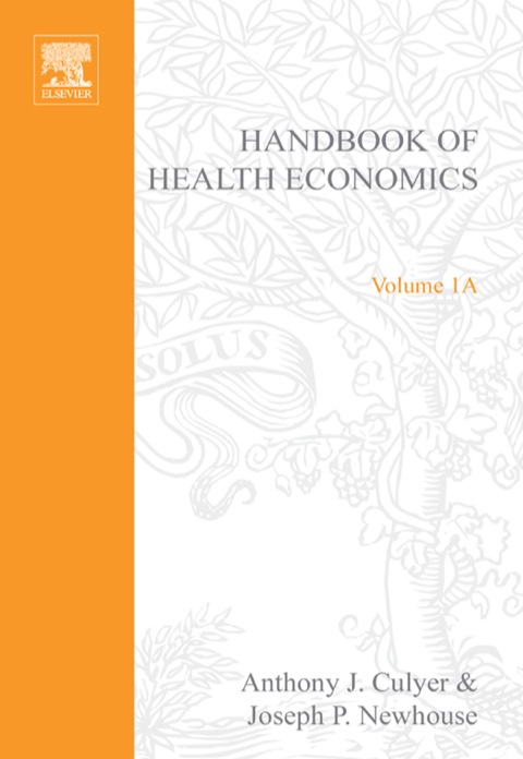 Cover image for book Handbook of Health Economics