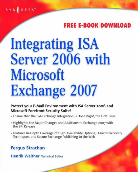 Cover image for book Integrating ISA Server 2006 with Microsoft Exchange 2007