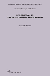 صورة الغلاف: Introduction to Stochastic Dynamic Programming 9780125984218