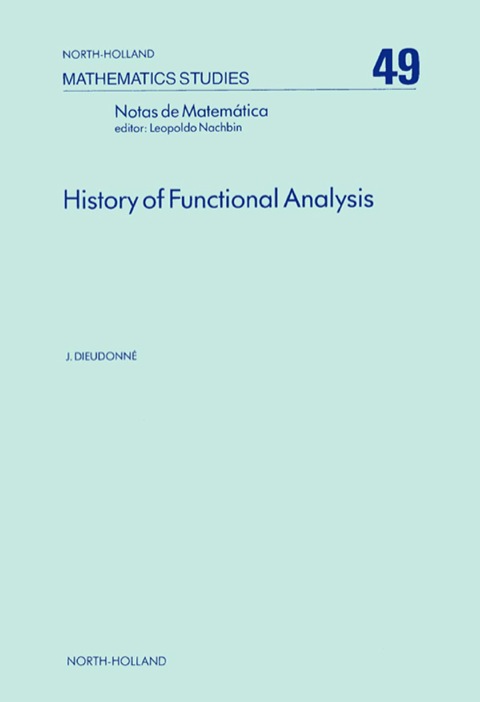 Cover image for book History of Functional Analysis