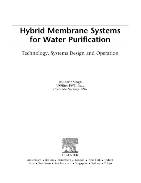 Cover image for book Membranes Technology ebook Collection