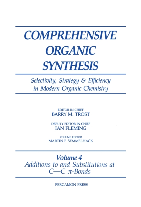 Cover image for book Additions to and Substitutions at C-C ?-Bonds