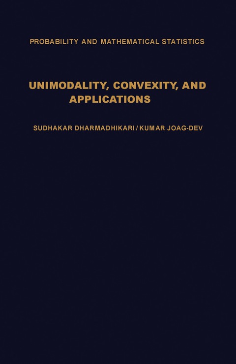 Cover image for book Unimodality, Convexity, and Applications