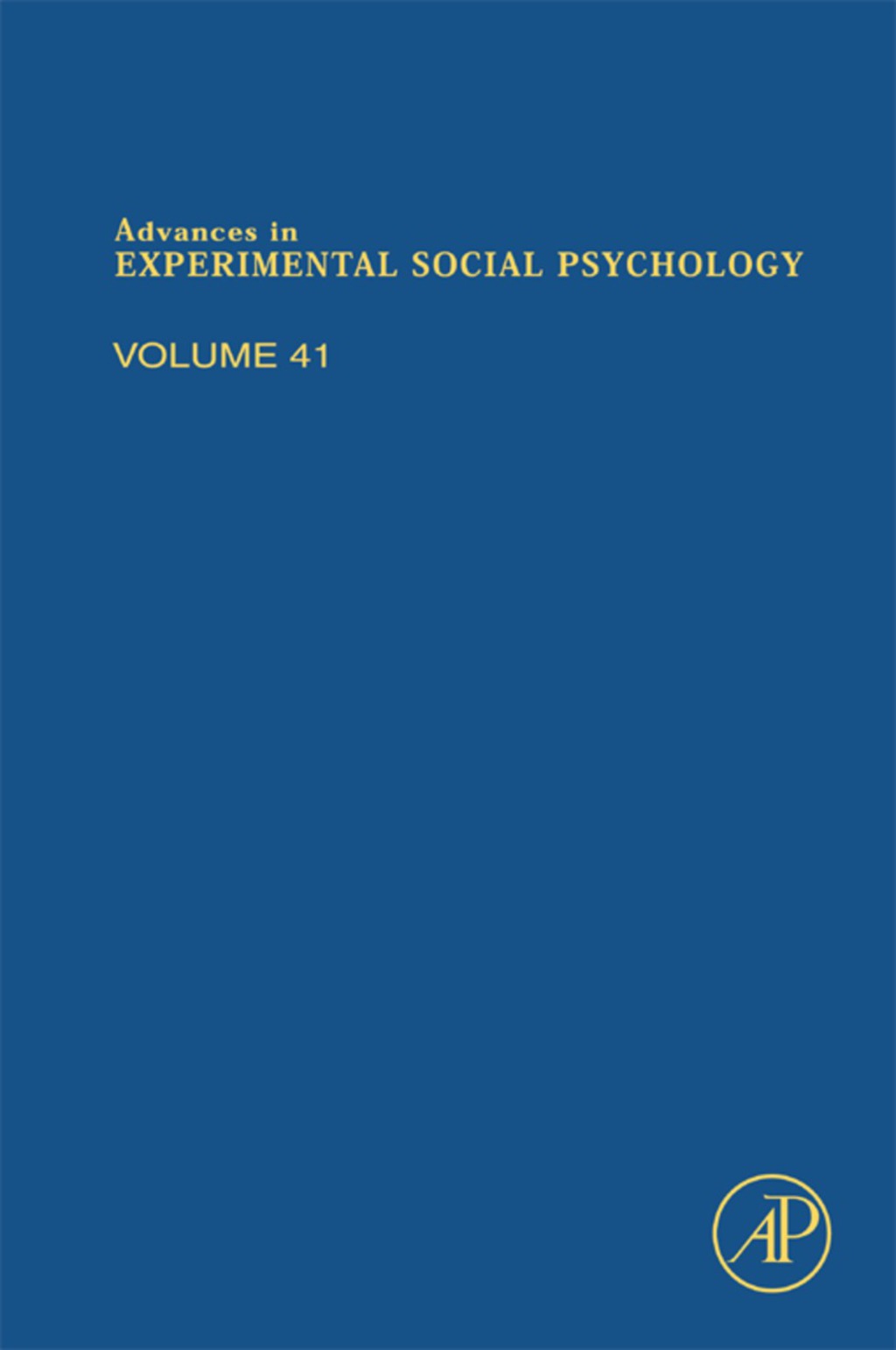 Reflowable Advances in Experimental Social Psychology; $145.00