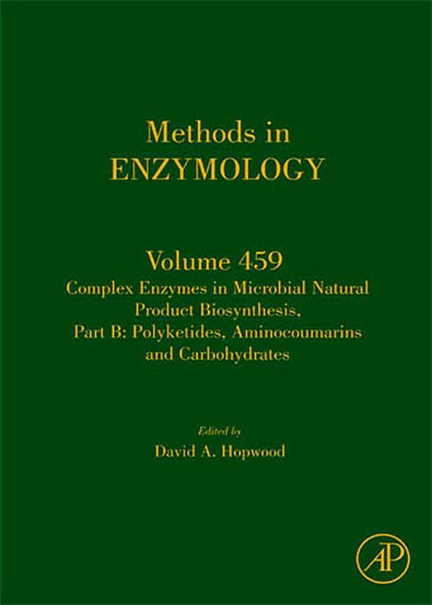 Cover image for book Complex Enzymes in Microbial Natural Product Biosynthesis, Part B: Polyketides, Aminocoumarins and Carbohydrates