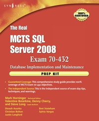 Cover image: The Real MCTS SQL Server 2008 Exam 70-432 Prep Kit 9781597494205