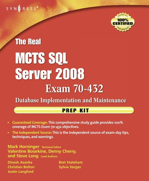 Cover image for book The Real MCTS SQL Server 2008 Exam 70-432 Prep Kit