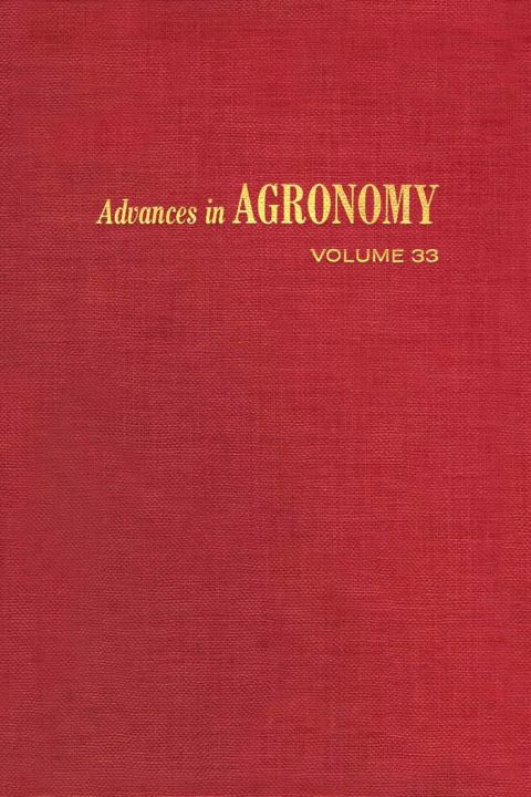 [1825 days] ADVANCES IN AGRONOMY VOLUME 33